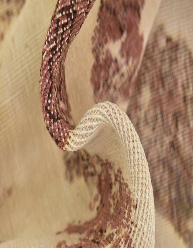 Detail image of 4' 9 x 8' 3  Hand Knotted Ultra Vintage Persian Wool Rug