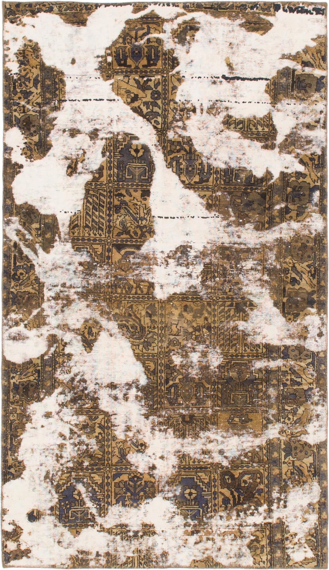 5' x 8' 8 Hand Knotted Ultra Vintage Persian Wool Rug