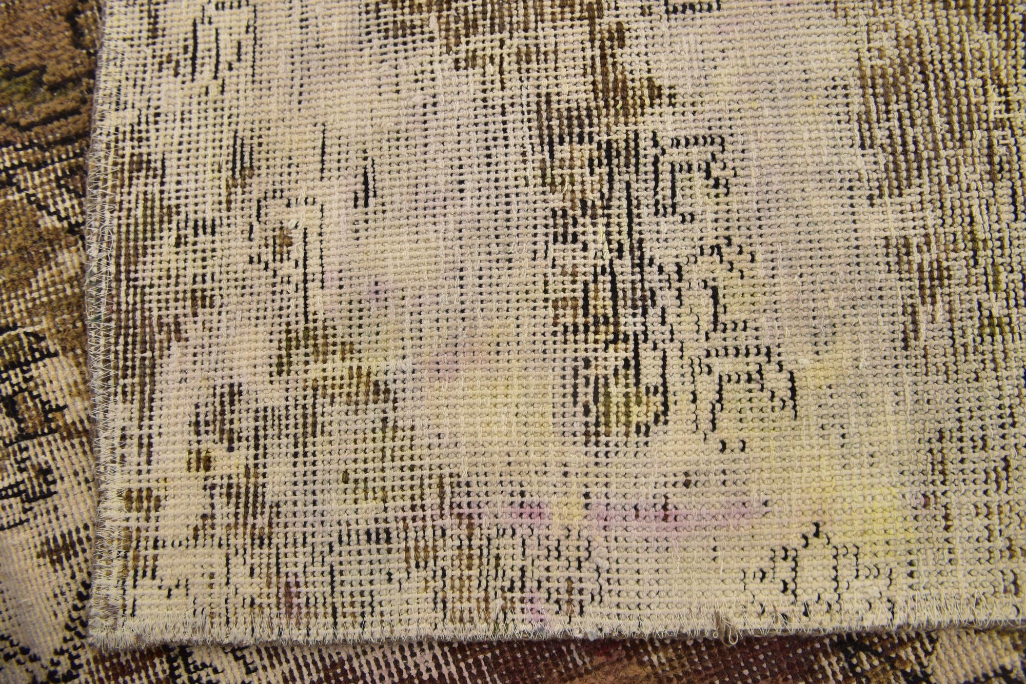 6' 5 x 9' 4 Hand Knotted Ultra Vintage Persian Wool Rug