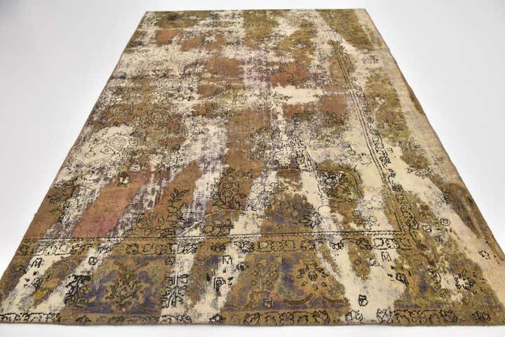 6' 5 x 9' 4 Hand Knotted Ultra Vintage Persian Wool Rug