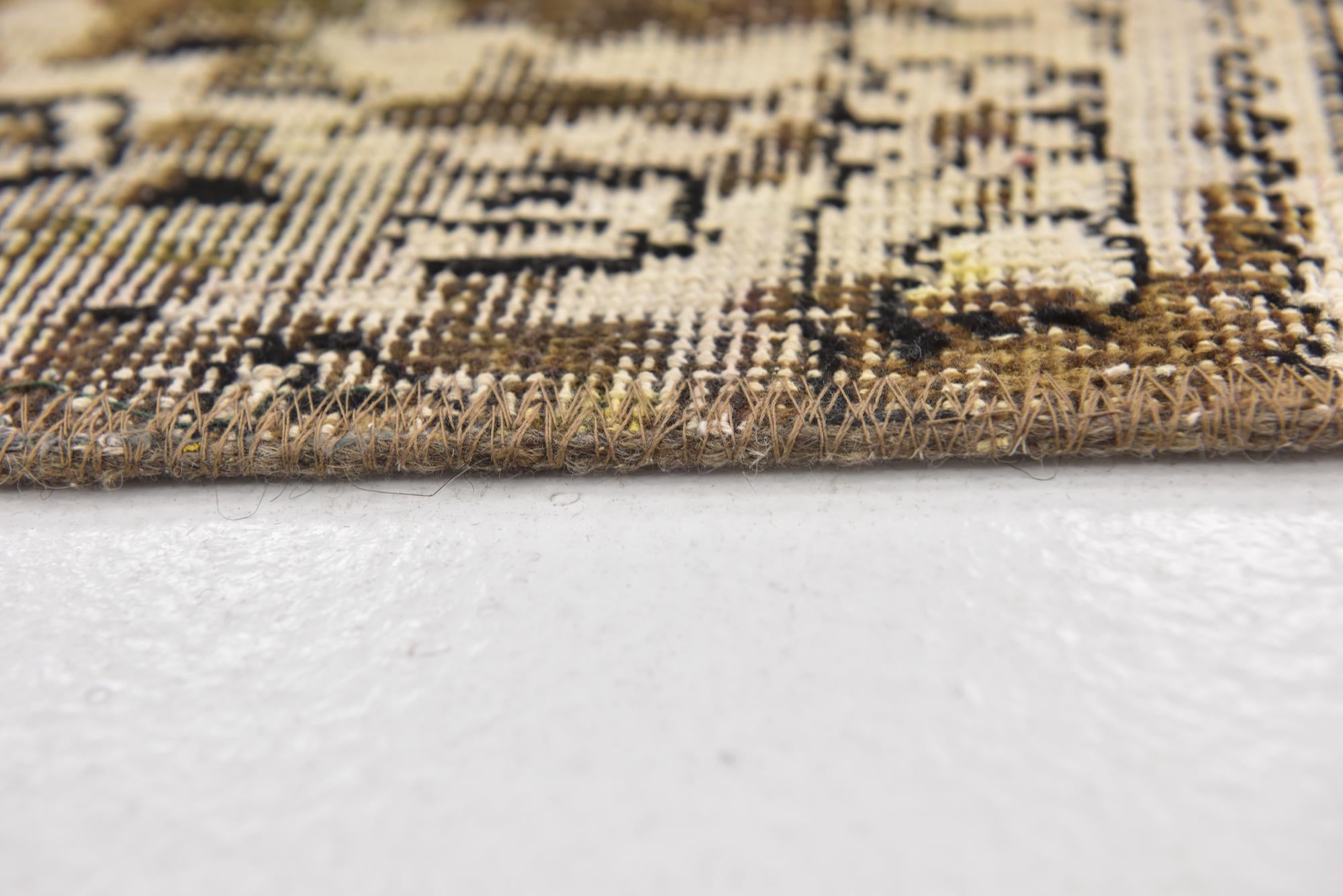 6' 5 x 9' 4 Hand Knotted Ultra Vintage Persian Wool Rug