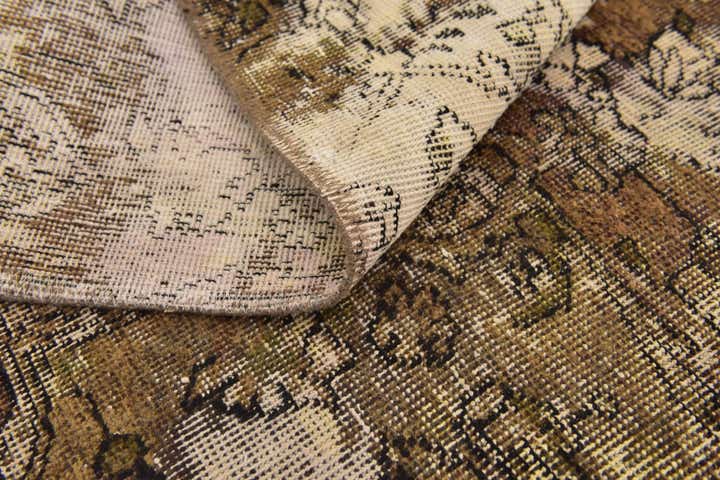 6' 5 x 9' 4 Hand Knotted Ultra Vintage Persian Wool Rug