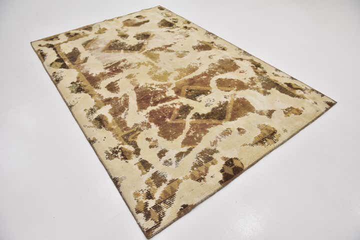 180cm x 265cm Handgeknüpft Ultra Vintage Persisch Wolle Teppich