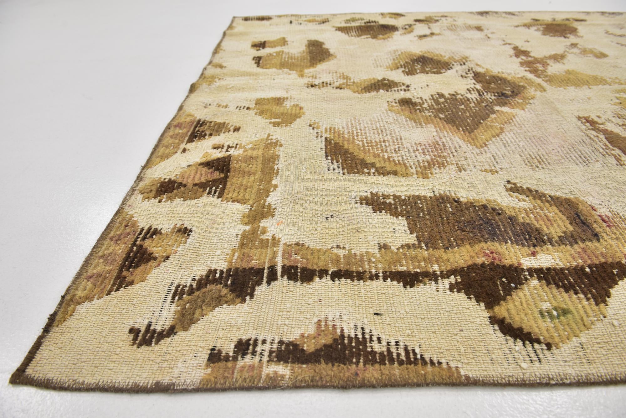 5' 10 x 8' 8 Hand Knotted Ultra Vintage Persian Wool Rug