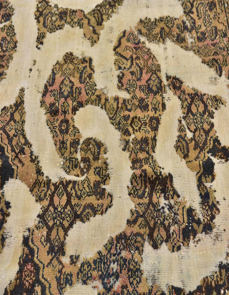 Detail image of 6' x 8' 10  Hand Knotted Ultra Vintage Persian Wool Rug