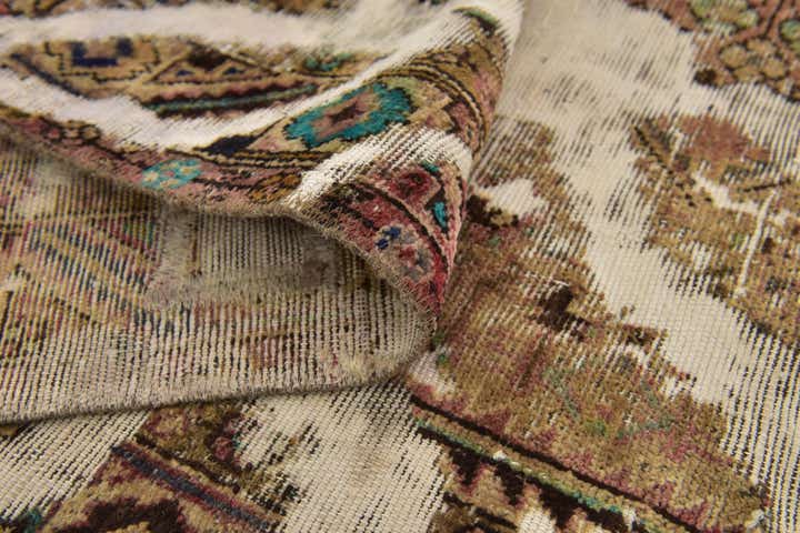 5' 4 x 8' 2 Hand Knotted Ultra Vintage Persian Wool Rug