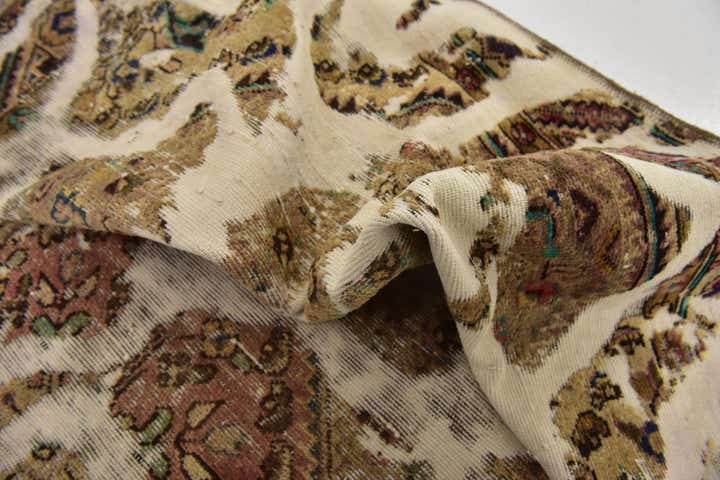 5' 4 x 8' 2 Hand Knotted Ultra Vintage Persian Wool Rug