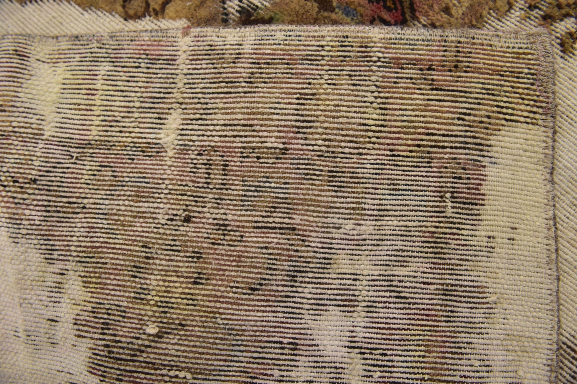 4' x 6' 10 Hand Knotted Ultra Vintage Persian Wool Rug