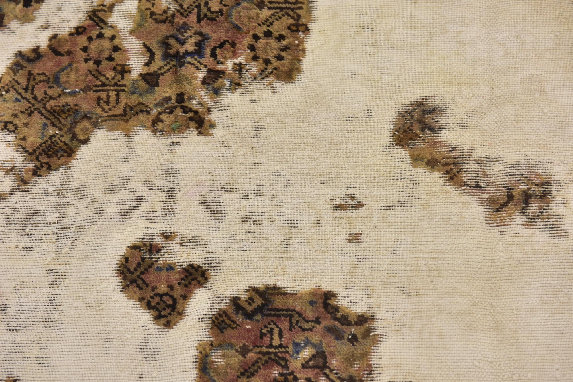 4' x 6' 10 Hand Knotted Ultra Vintage Persian Wool Rug