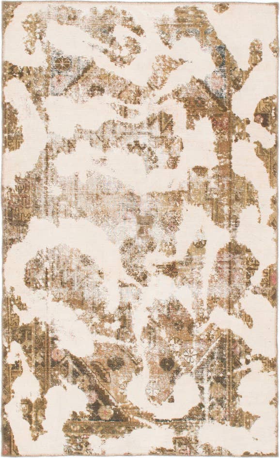 Detail image of 4' x 6' 9 Hand Knotted Ultra Vintage Persian Wool Rug
