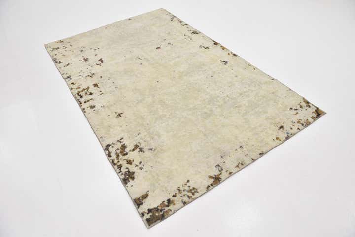 4' 10 x 7' 6 Hand Knotted Ultra Vintage Persian Wool Rug