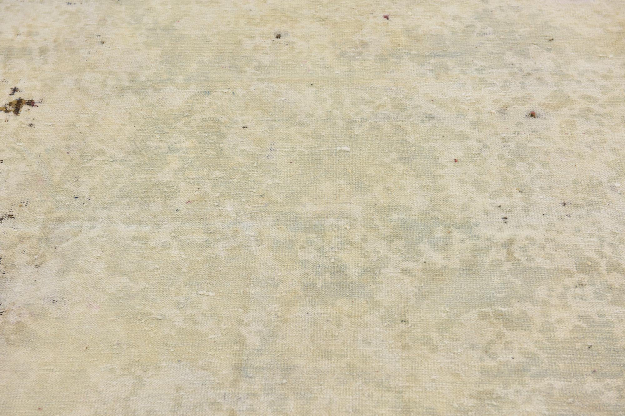 4' 10 x 7' 6 Hand Knotted Ultra Vintage Persian Wool Rug