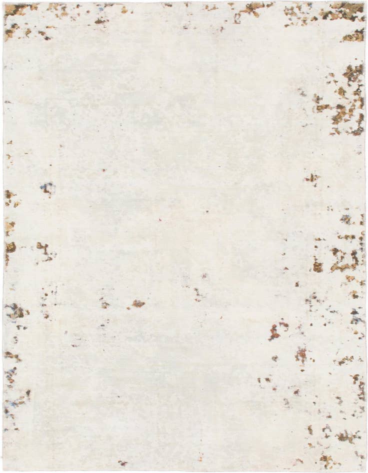 Detail image of 4' 10 x 7' 6 Hand Knotted Ultra Vintage Persian Wool Rug