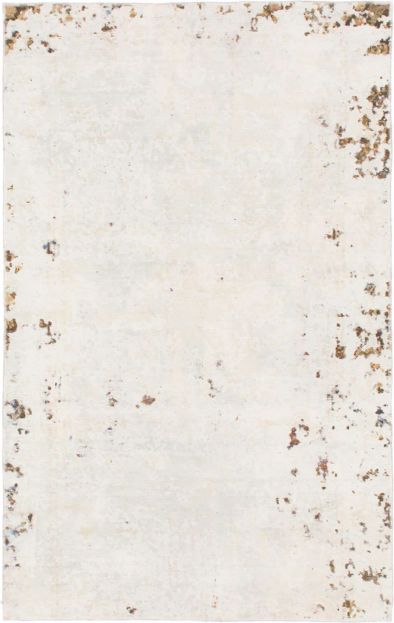 4' 10 x 7' 6 Hand Knotted Ultra Vintage Persian Wool Rug