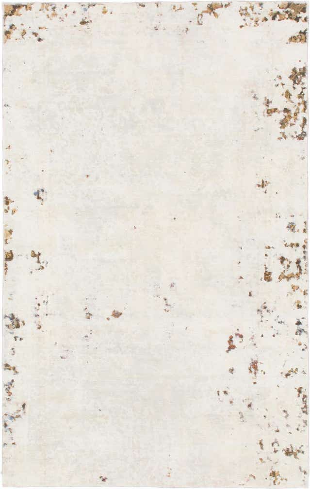 4' 10 x 7' 6 Hand Knotted Ultra Vintage Persian Wool Rug