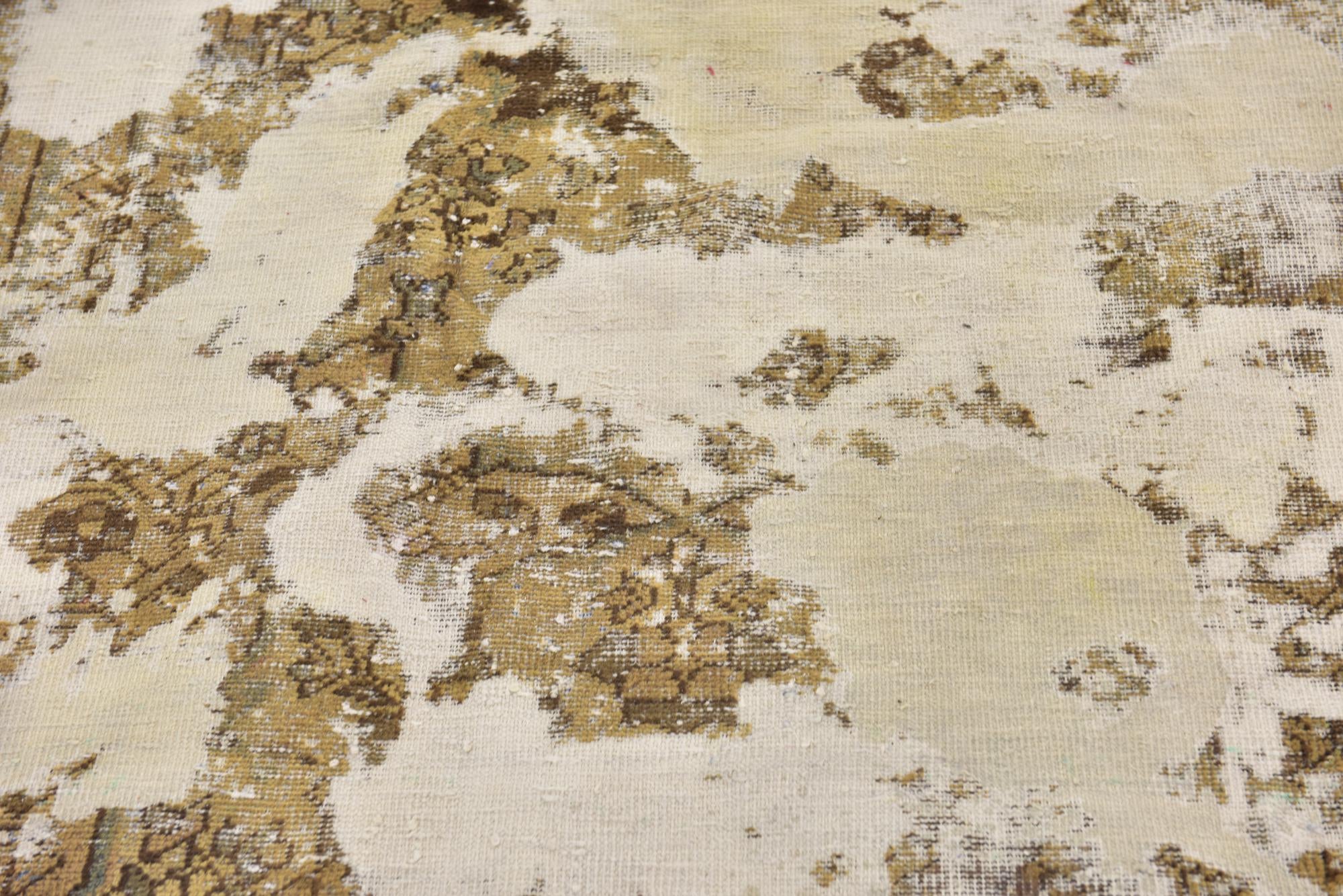 4' 8 x 6' 5 Hand Knotted Ultra Vintage Persian Wool Rug