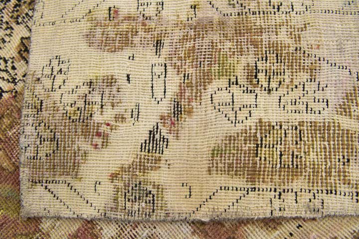 4' 8 x 6' 2 Hand Knotted Ultra Vintage Persian Wool Rug