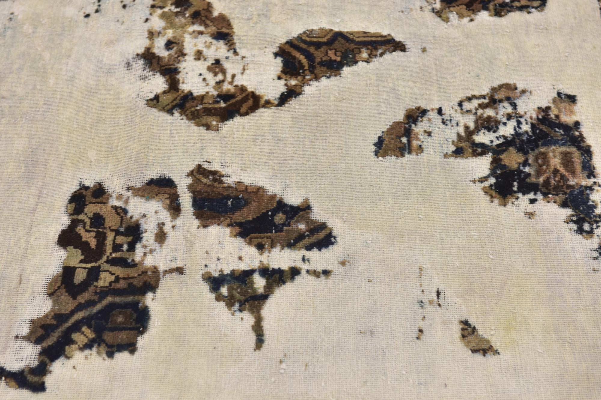 4' 2 x 6' 2 Hand Knotted Ultra Vintage Persian Wool Rug