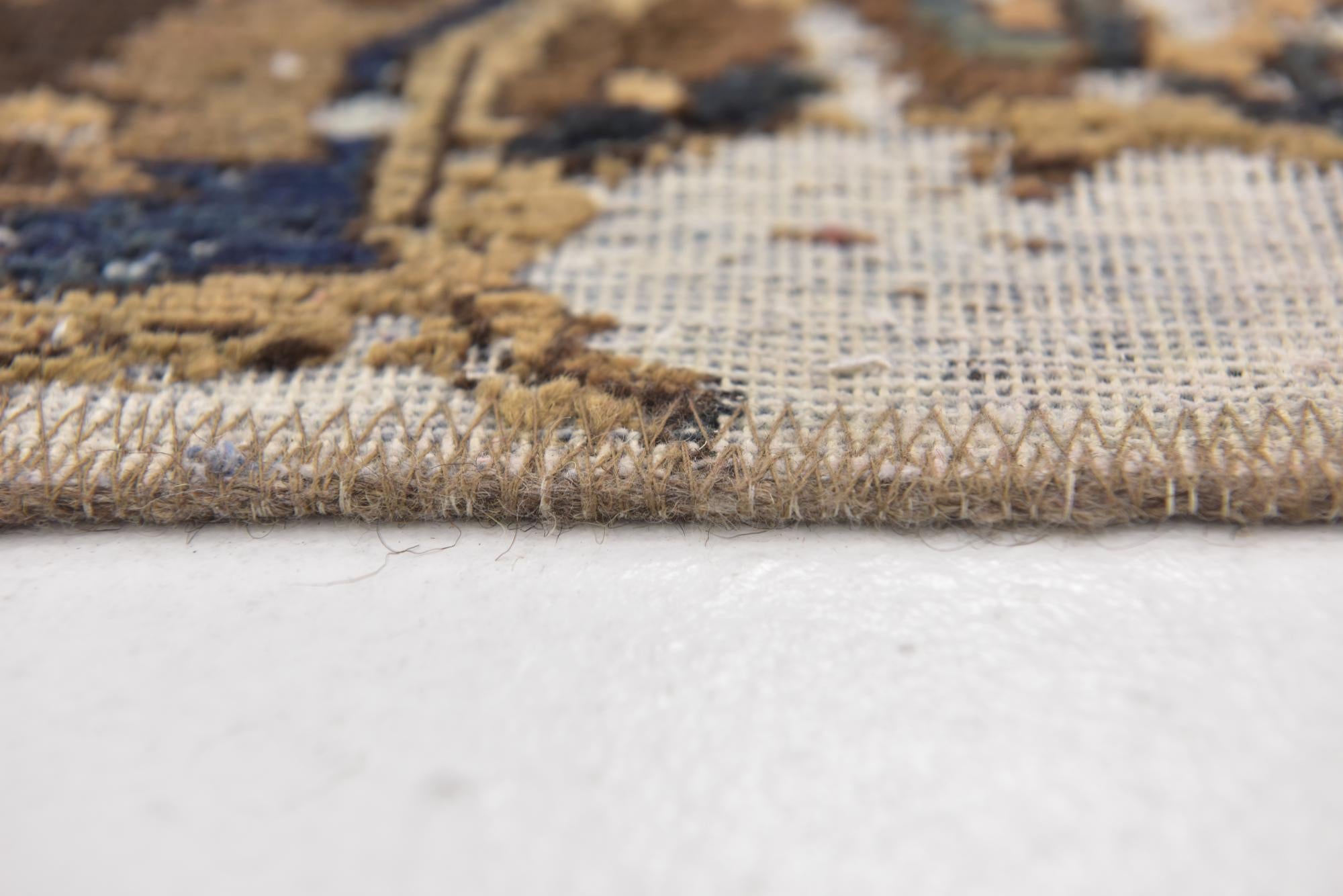 4' 2 x 6' 2 Hand Knotted Ultra Vintage Persian Wool Rug