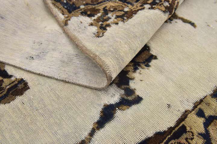 4' 2 x 6' 2 Hand Knotted Ultra Vintage Persian Wool Rug