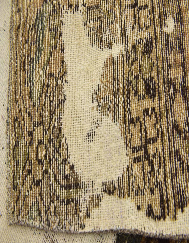 Detail image of 4' 5 x 7' 2  Hand Knotted Ultra Vintage Persian Wool Rug