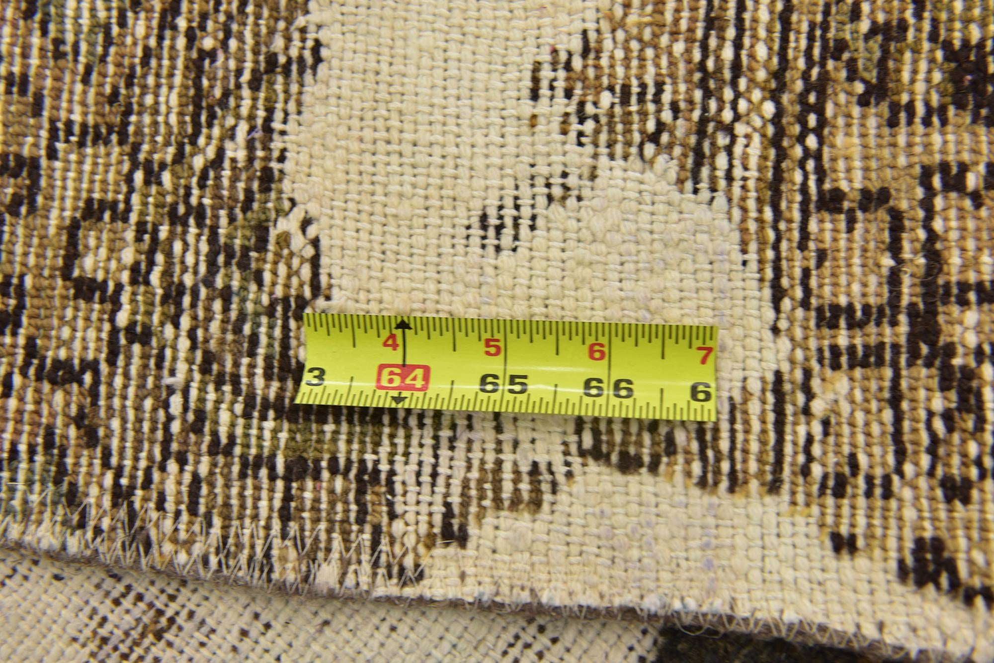 4' 5 x 7' 2 Hand Knotted Ultra Vintage Persian Wool Rug