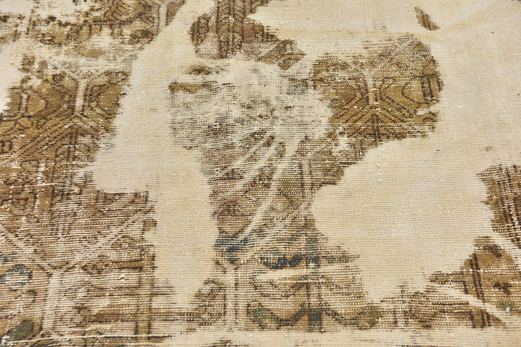 4' 10 x 7' 10 Hand Knotted Ultra Vintage Persian Wool Rug