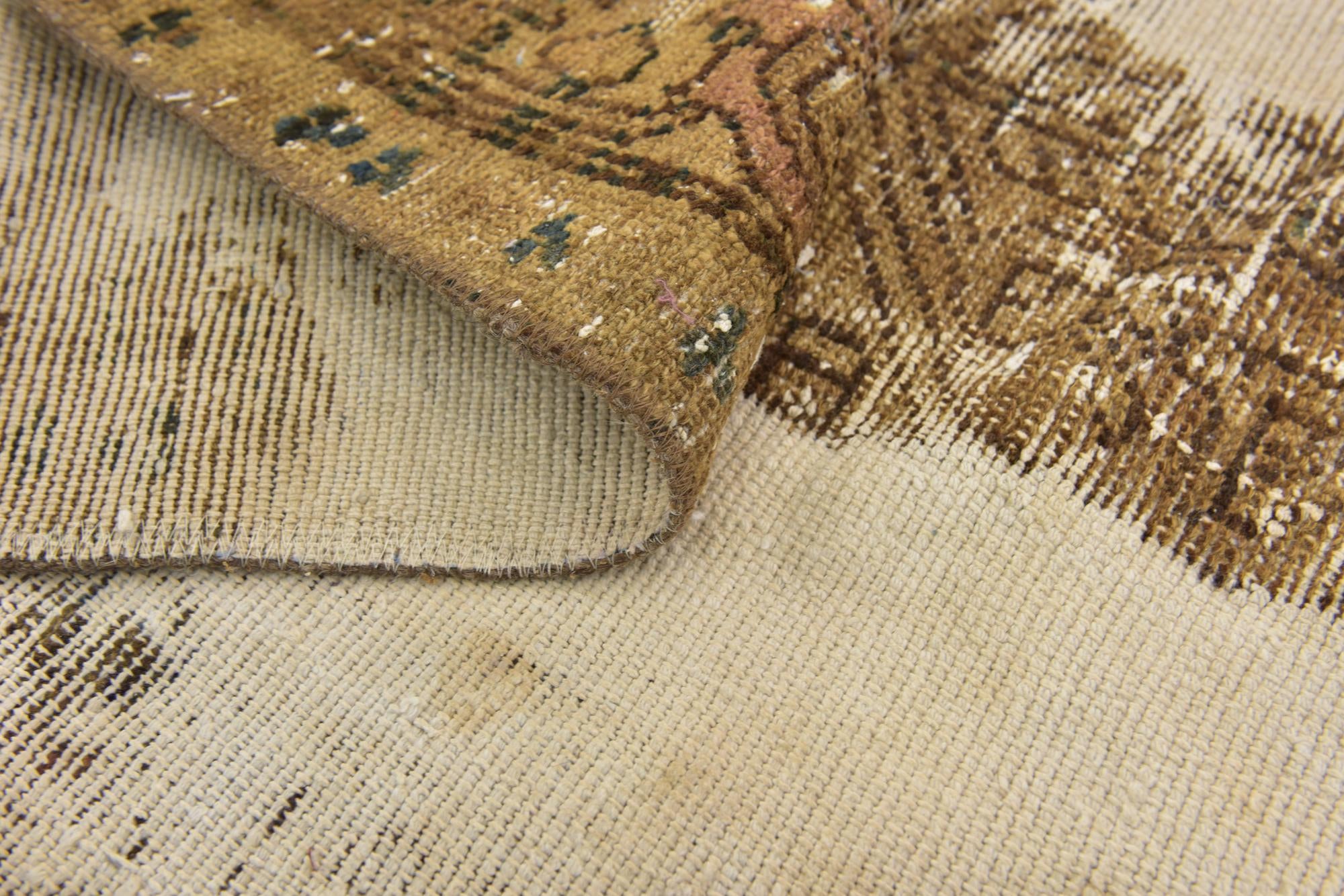 4' 10 x 7' 10 Hand Knotted Ultra Vintage Persian Wool Rug