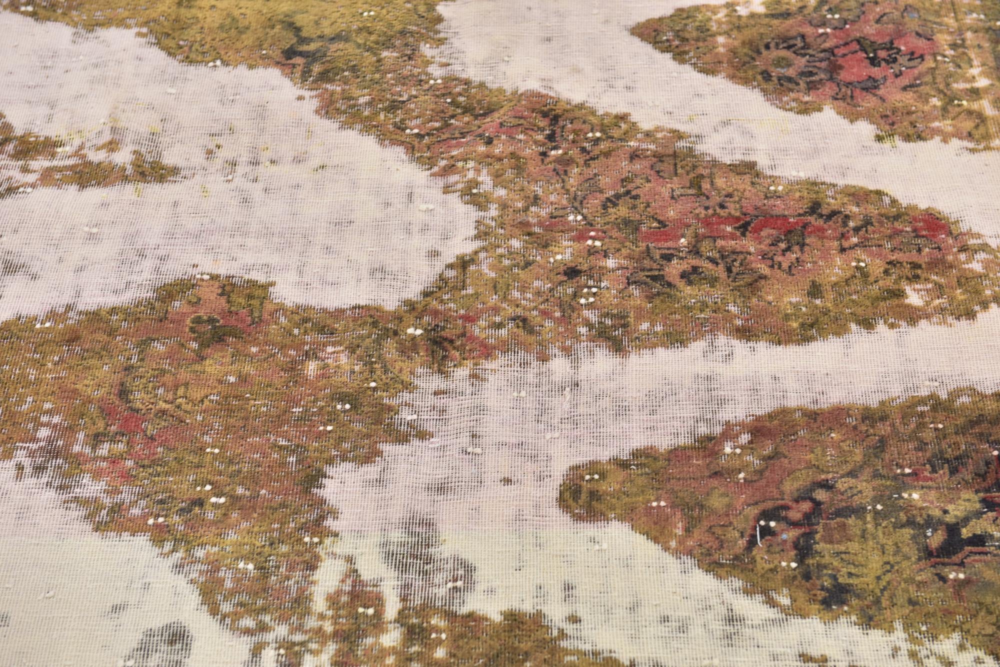 5' 6 x 7' 7 Hand Knotted Ultra Vintage Persian Wool Rug