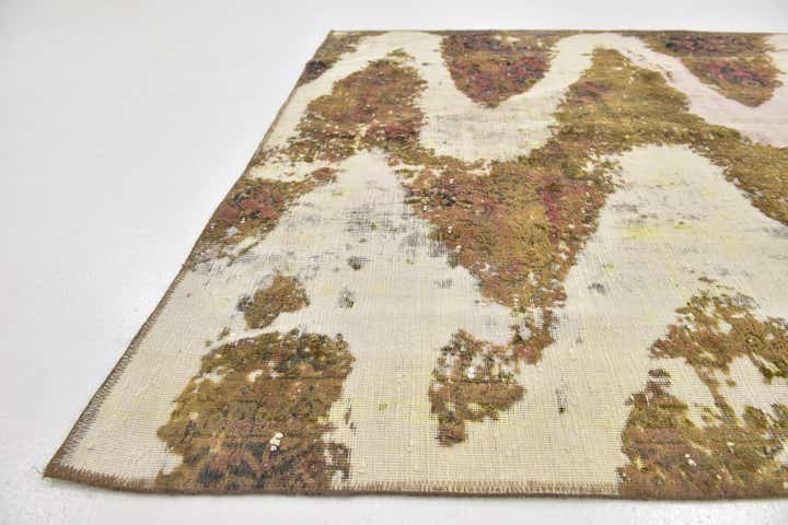 5' 6 x 7' 7 Hand Knotted Ultra Vintage Persian Wool Rug