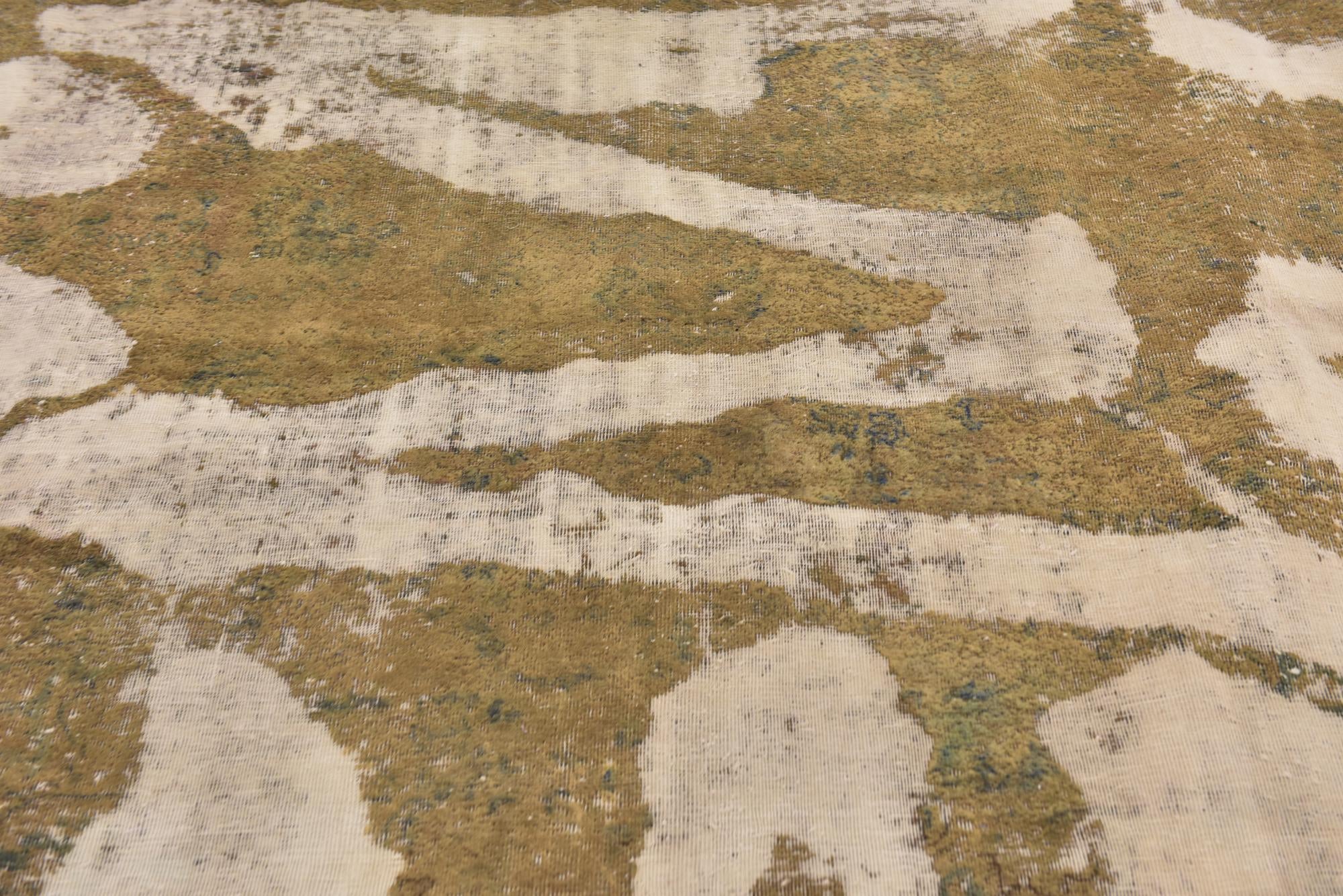 9' x 10' 9 Hand Knotted Ultra Vintage Persian Wool Rug