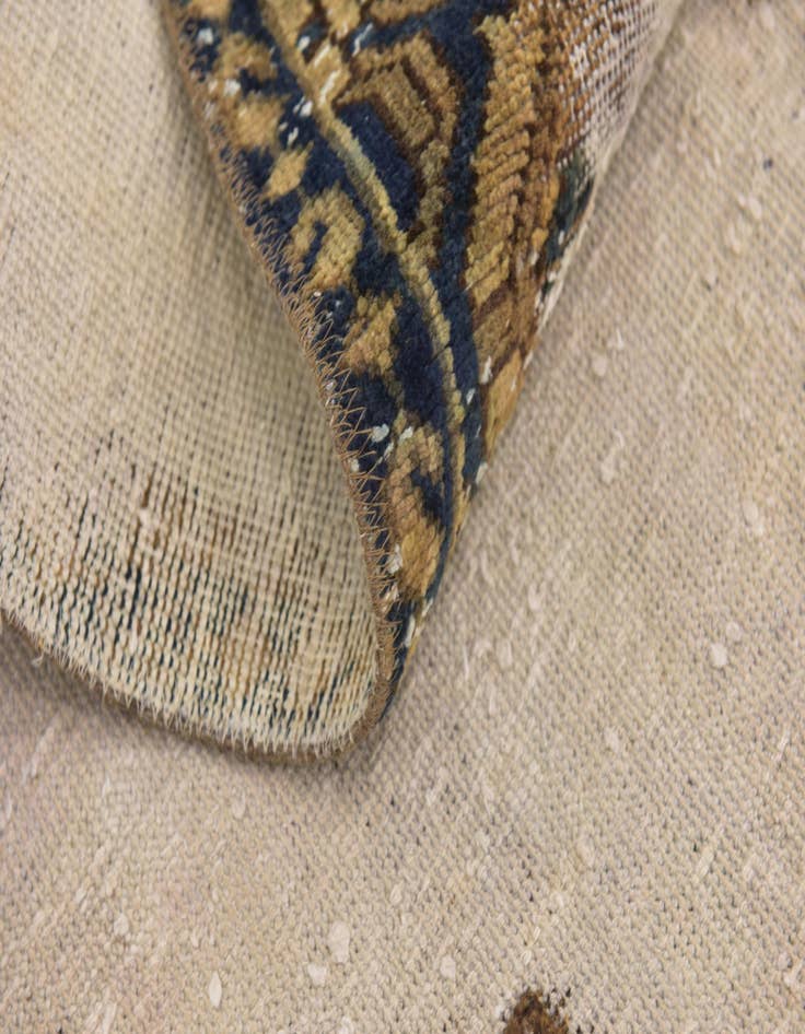 Detail image of 6' 7 x 9' 6  Hand Knotted Ultra Vintage Persian Wool Rug