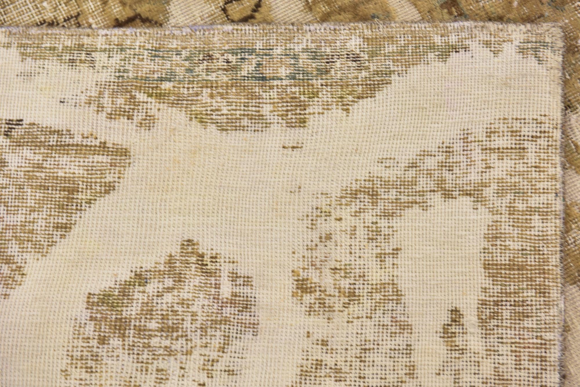 9' 3 x 11' 10 Hand Knotted Ultra Vintage Persian Wool Rug
