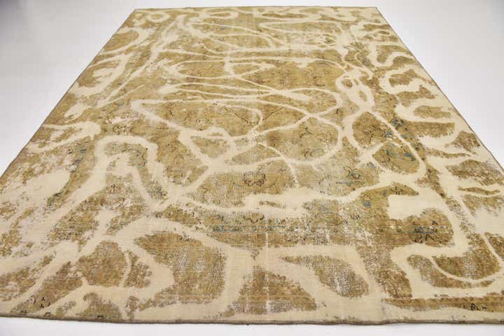 9' 3 x 11' 10 Hand Knotted Ultra Vintage Persian Wool Rug
