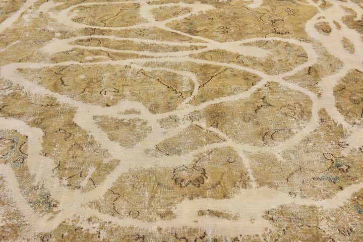 9' 3 x 11' 10 Hand Knotted Ultra Vintage Persian Wool Rug