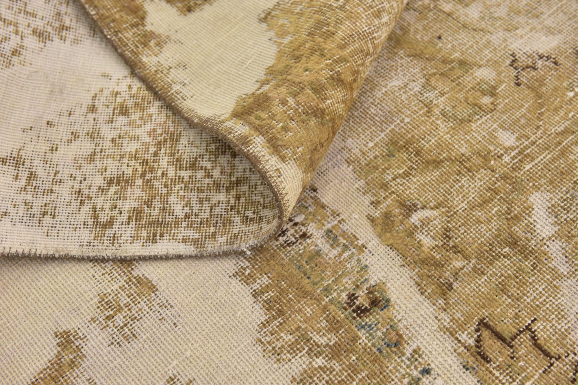 9' 3 x 11' 10 Hand Knotted Ultra Vintage Persian Wool Rug