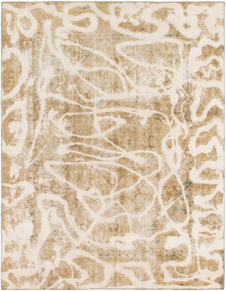 Detail image of 9' 3 x 11' 10 Hand Knotted Ultra Vintage Persian Wool Rug