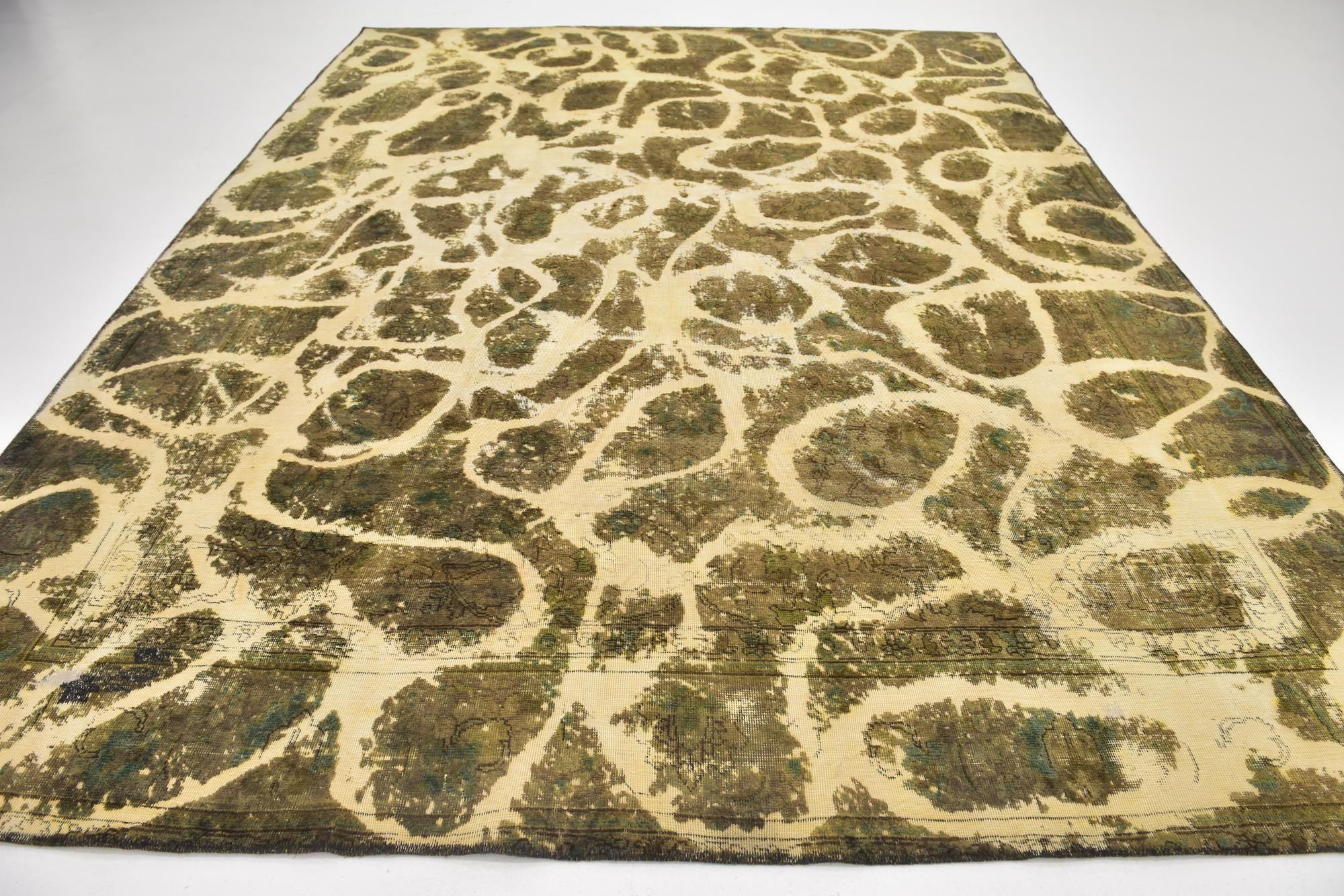 9' 3 x 12' 3 Hand Knotted Ultra Vintage Persian Wool Rug