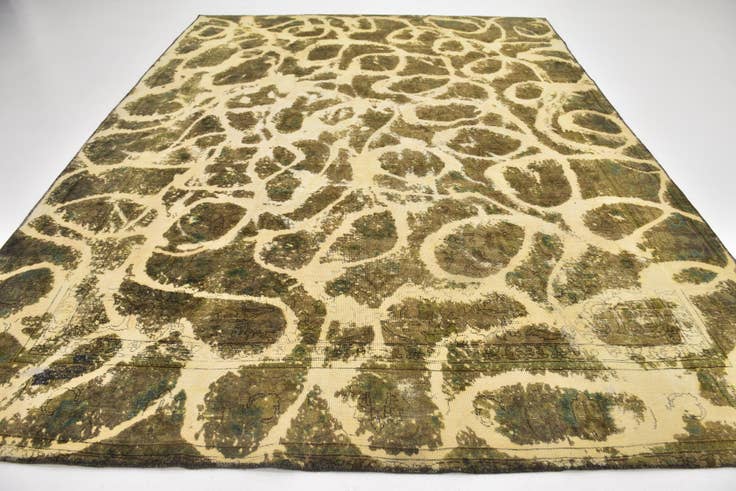 Detail image of 9' 3 x 12' 3 Hand Knotted Ultra Vintage Persian Wool Rug