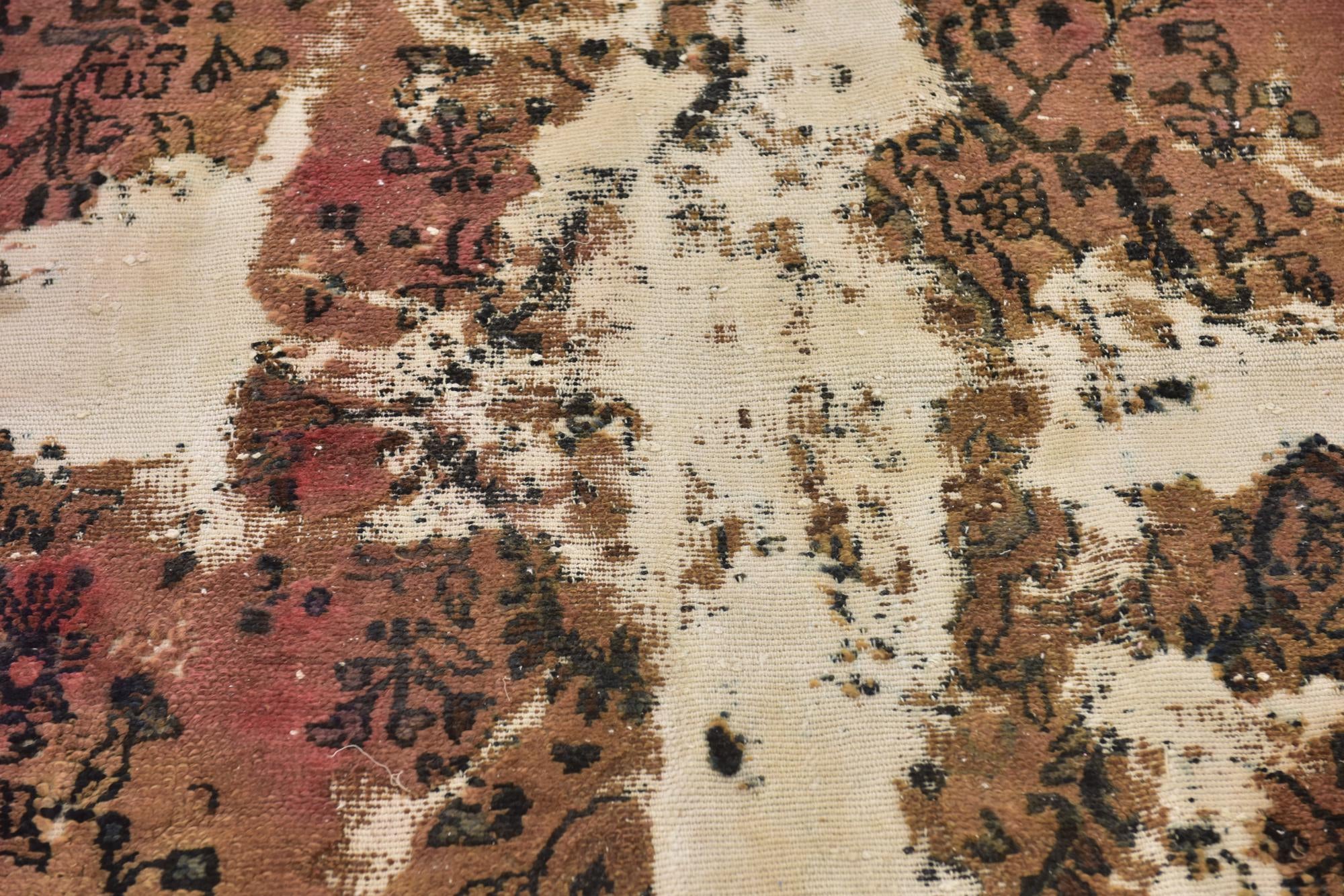 5' 7 x 8' 10 Hand Knotted Ultra Vintage Persian Wool Rug