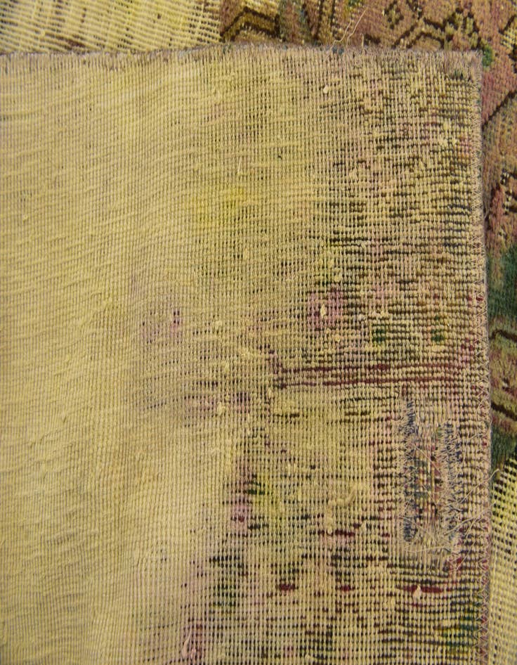 Detail image of 9' 7 x 11' 10  Hand Knotted Ultra Vintage Persian Wool Rug