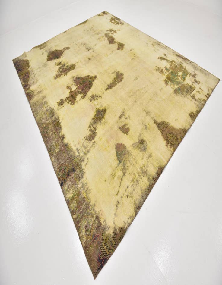 Detail image of 9' 7 x 11' 10  Hand Knotted Ultra Vintage Persian Wool Rug