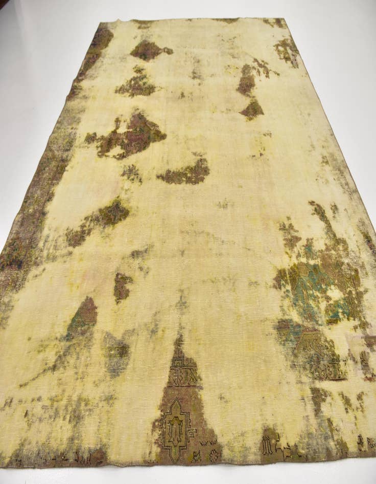 Detail image of 9' 7 x 11' 10  Hand Knotted Ultra Vintage Persian Wool Rug