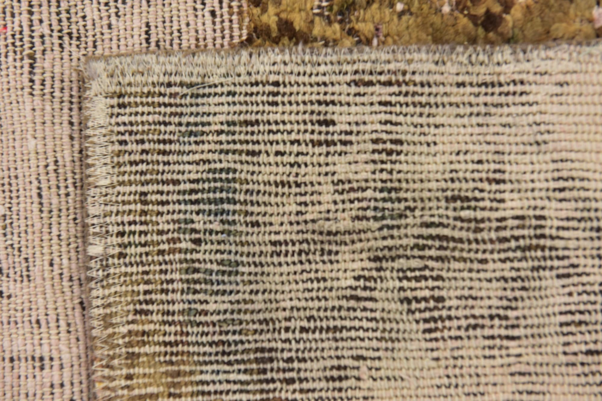 5' 5 x 6' 4 Hand Knotted Ultra Vintage Persian Wool Rug