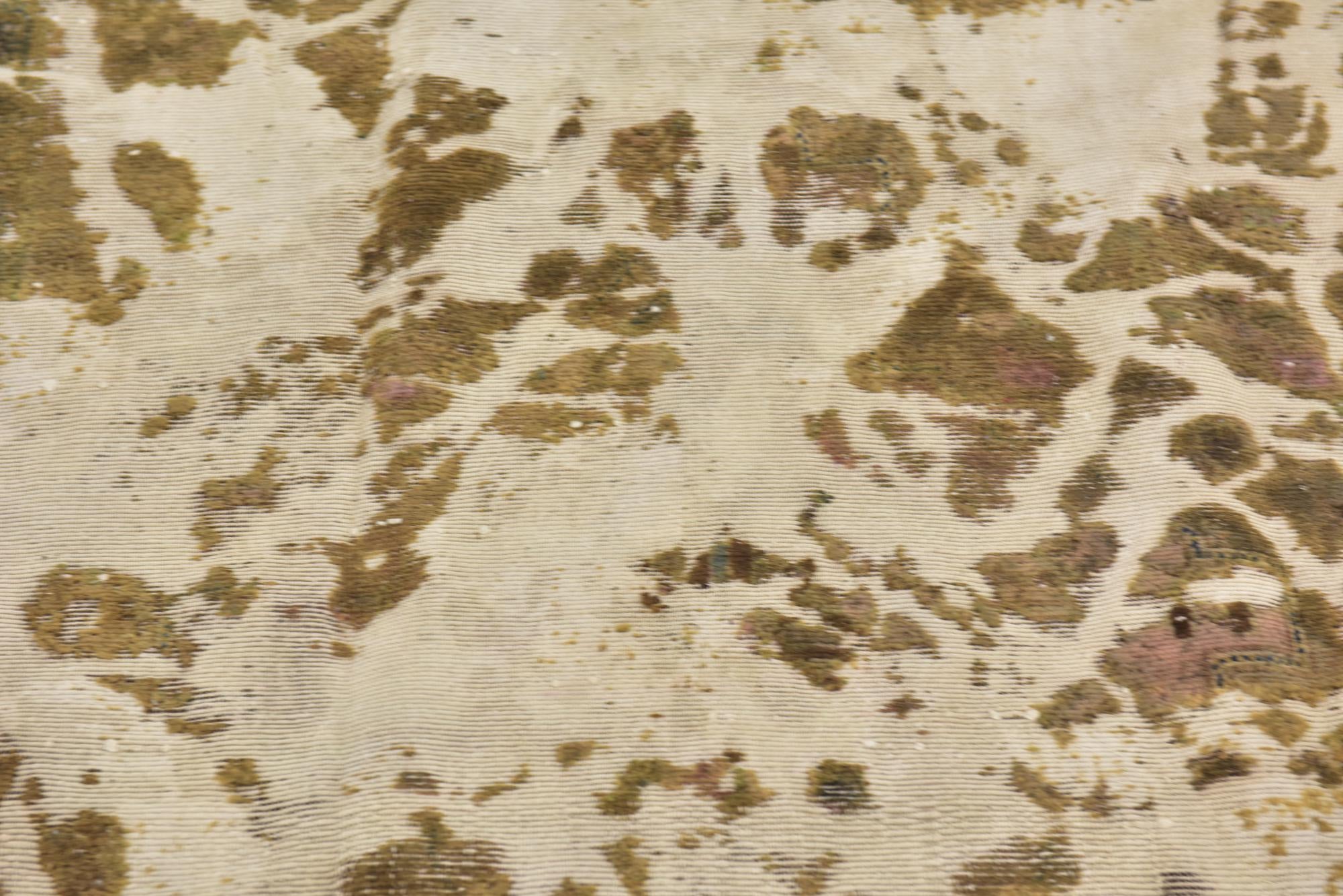 4' 9 x 7' 5 Hand Knotted Ultra Vintage Persian Wool Rug