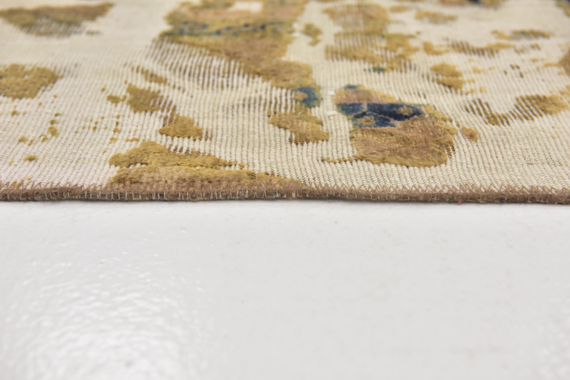 4' 9 x 7' 5 Hand Knotted Ultra Vintage Persian Wool Rug