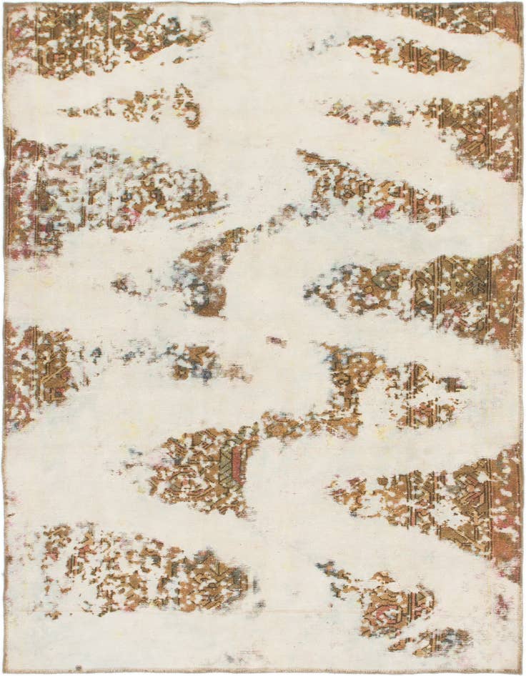 Detail image of 5' 4 x 7' 6 Hand Knotted Ultra Vintage Persian Wool Rug