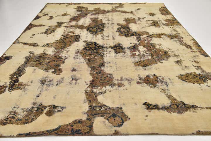 8' 9 x 11' 9 Hand Knotted Ultra Vintage Persian Wool Rug