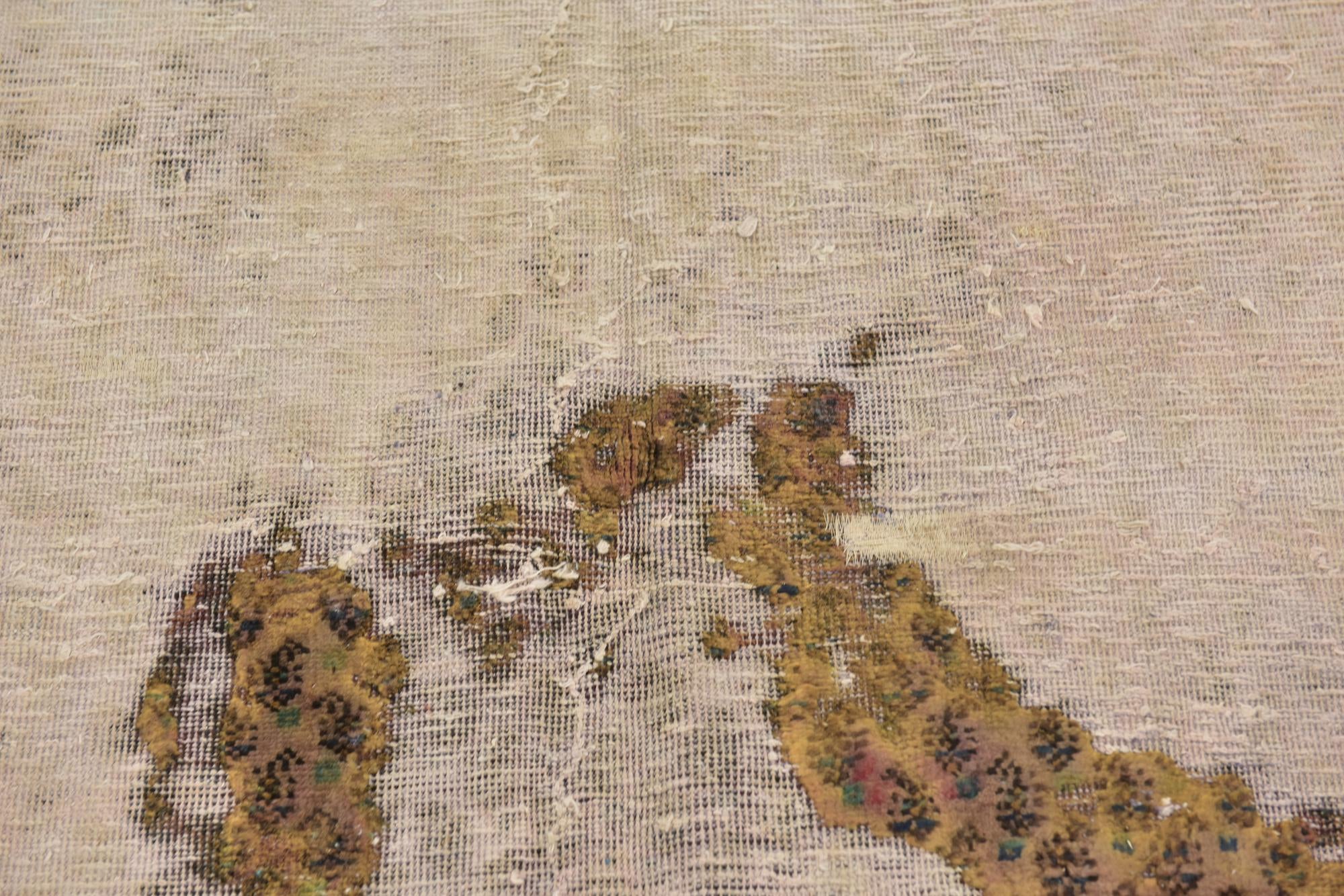 6' 2 x 8' 5 Hand Knotted Ultra Vintage Persian Wool Rug