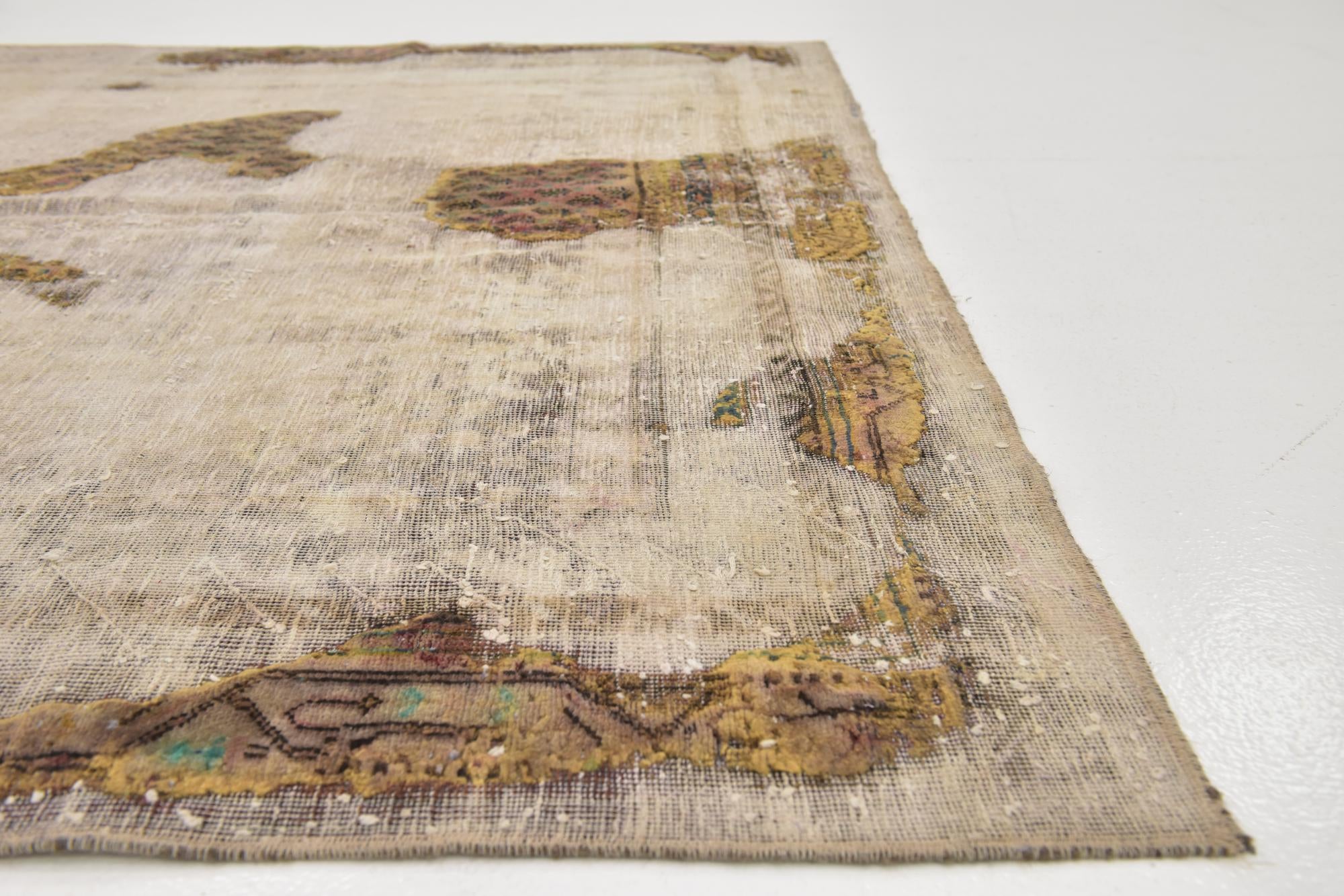 6' 2 x 8' 5 Hand Knotted Ultra Vintage Persian Wool Rug